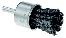 BRUSH END KNOTTED WIRE SS 1X.014 MAX 20000 RPM - Stainless Steel